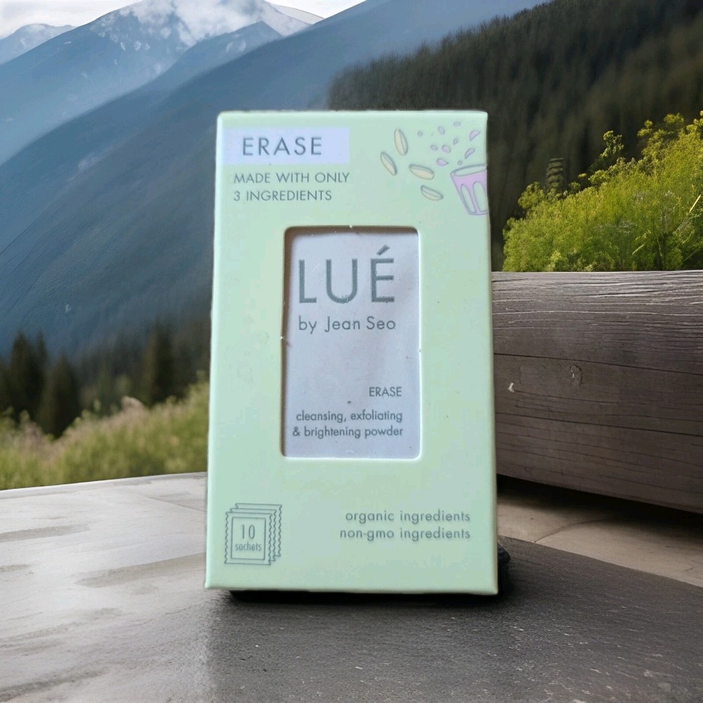 NEW Lue Jean SEO Erase‎ Cleansing Exfoliating Brightening Powder 10 Sachets